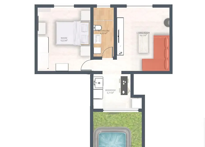 شقة My Summerhouse With Jacuzzi *